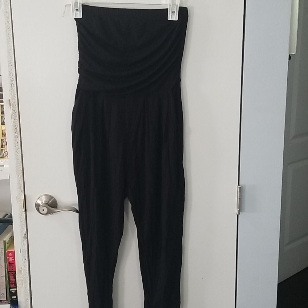 Sisi black straples jumpsuit